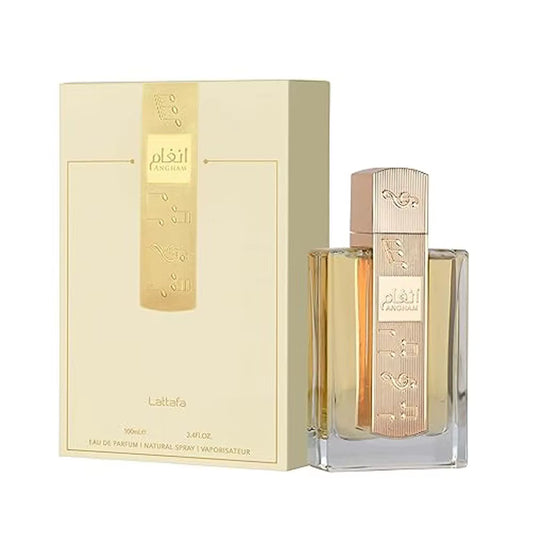 Lattafa Angham - Citrus, Lavender, Musk, Amber, Vanilla - Eau De Parfum Long-Lasting Fragrance for Unisex, 3.40 Ounce / 100 Ml
