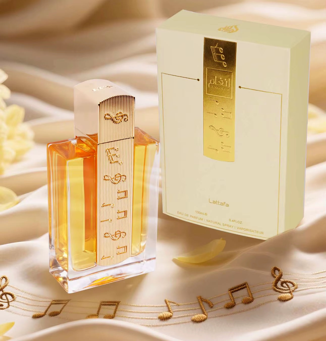 Lattafa Angham - Citrus, Lavender, Musk, Amber, Vanilla - Eau De Parfum Long-Lasting Fragrance for Unisex, 3.40 Ounce / 100 Ml